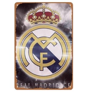 Real Madrid CF Metal Sign